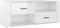 vidaXL - Tv-meubel - 100x35x40 - cm - bewerkt - hout - hoogglans - wit