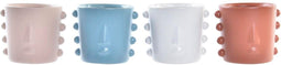 Grondlegger DKD Home Decor Gezicht Keramiek (15 x 13 x 12,5 cm) (4 Stuks)
