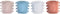 Grondlegger DKD Home Decor Gezicht Keramiek (15 x 13 x 12,5 cm) (4 Stuks)