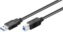 USB A to USB B Cable EDM Black 1,8 m