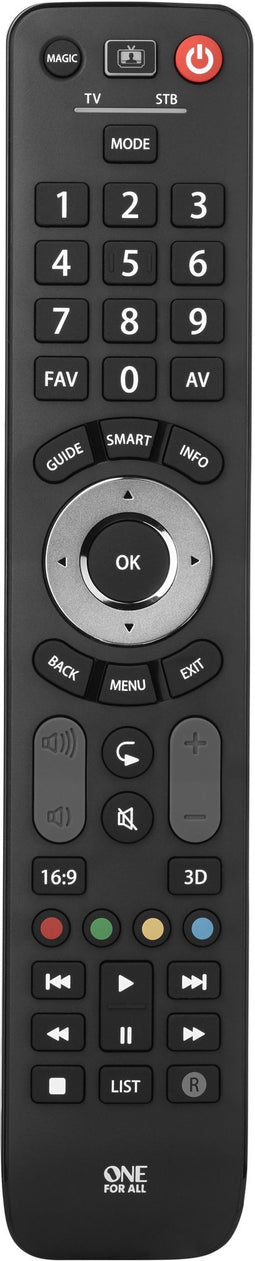 One For All Evolve 2 - Universele afstandsbediening - Bedient TV en set-topbox - Leerfunctie (2 stuks)