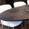 Richmond Interiors Eettafel Blackbone brass ovaal 230 (Black rustic)