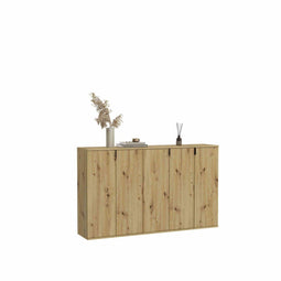 Furnilux Projekt X - Garderobeset - 8 Deuren - Artisan Eiken / Spiegelglas - 183x193x34cm