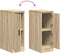 vidaXL - Garagekast - 30x51x85 - cm - massief - grenenhout - sonoma - eikenkleurig