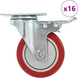 vidaXL - Zwenkwielen - 16 - st - 100 - mm