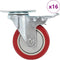 vidaXL - Zwenkwielen - 16 - st - 100 - mm