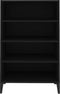 vidaXL - Dressoir - 57x35x90 - cm - bewerkt - hout - zwart