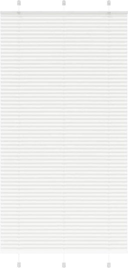 vidaXL - Plissé - rolgordijn - 110x200 - cm - stofbreedte - 109,4cm - polyester - wit