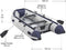 Opblaasboot 320 cm - Rubberboot - 4 personen - Grijs - Incl. 2 peddels