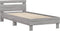 vidaXL - Bedframe - met - hoofdbord - en - LED - grijs - sonoma - eikenkleur - 90x190 - cm