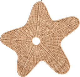 Cokos Aster de zeester rotan wanddecoratie medium