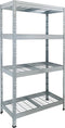 AR Shelving rek Wire Rivet, ft 180 x 120 x 45 cm, 4 legborden uit mesh metaal, gegalvaniseerd