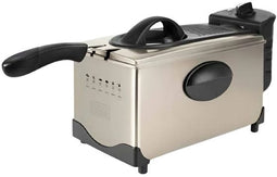 Black & Decker BXDF2100E - Elektrische Friteuse 2100 W 3L - Geurfilter - Grijs