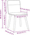 vidaXL - Eetkamerstoelen - 2 - st - stof - donkergroen