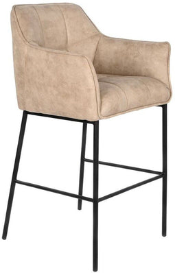 Kruk DKD Home Decor Zwart Beige Metaal 59 x 60 x 107 cm
