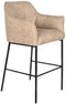 Kruk DKD Home Decor Zwart Beige Metaal 59 x 60 x 107 cm