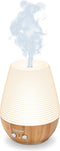 Beurer LA 40 Aroma diffuser - Luchtbevochtiger - Ultrasoon - Ruimtes tot 20m2 - LED verlichting - Automatische uitschakeling - Incl. netadapter - 3 Jaar garantie - Bamboe/ porselein