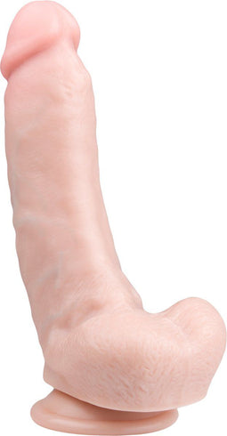 EasyToys - Realistische Dildo met Balzak - Dildo met Zuignap - 20 cm - Dildo's - Sex Toys voor Vrouwen en Mannen - Dildo Mannen Anaal - Beige