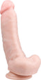 EasyToys - Realistische Dildo met Balzak - Dildo met Zuignap - 20 cm - Dildo's - Sex Toys voor Vrouwen en Mannen - Dildo Mannen Anaal - Beige