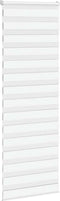 vidaXL - Zebra - rolgordijn - 70x200 - cm - stofbreedte - 65,9 - cm - polyester - wit