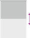 vidaXL - Rolgordijn - verduisterend - 110x150 - cm - stofbreedte - 105,7 - cm