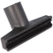 Floor nozzle with sweeping bristles 14cm for vacuum cleaners with round connection 35mm black