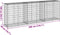 vidaXL - Schanskorf - 300x50x100 - cm - gegalvaniseerd - ijzer - zilverkleurig