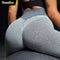 Three4One Legging - Sportlegging dames - Compressie & Scrunch butt effect - Grijs & Roze (2 stuks)