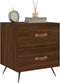 vidaXL - Nachtkastje - 40x35x47,5 - cm - bewerkt - hout - bruin - eikenkleur
