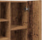 vidaXL - Wasmachinekast - 64x25,5x190 - cm - oud - houtkleurig