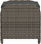 vidaXL - Tuinkruk - met - kussen - 58x46x46 - cm - poly - rattan - grijs
