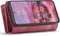 Caseme - Vintage 2 in 1 portemonnee hoes - Geschikt voor Samsung Galaxy S22 Plus / S22+ - Rood
