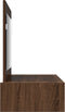 vidaXL - Wandkaptafel - in - Bruin - Eiken - 100x40x70 - cm