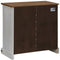 vidaXL - Dressoir - HALDEN - met - schuifdeur - 80x40x80 - cm - massief - hout - wit