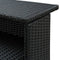 vidaXL - Tuinbartafel - 120x55x110 - cm - poly - rattan - zwart
