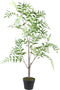 PTMD Tree Nandina Kunstplant - H130 x Ø75 cm - Plastic pot - Groen