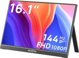 Arzopa Z1FC - Draagbare monitor 16,1" - Full HD 1920x1080 144Hz - Zwart