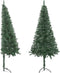 vidaXL - Kunstkerstboom - hoek - 120 - cm - PVC - groen