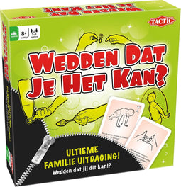 Tactic Wedden Dat Je Het Kan? - Bordspel - Hilarisch familiespel met 288 opdrachten - Vanaf 8 jaar