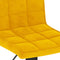 vidaXL - Barkrukken - 2 - st - fluweel - mosterdgeel