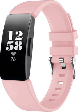 iMoshion Bandje Geschikt voor Fitbit Ace 2 - iMoshion Siliconen band gekleurde gesp - Roze