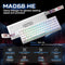 MADLIONS MAD 60 HE RGB - Gaming Toetsenbord - 60% - 1000 Hz - Amber Pro Switches - Wit
