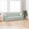 vidaXL - Vloersofa - Bed - 2-in-1 - Lichtgrijs - 213x144x60 - cm - Fluwelen