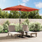 vidaXL - Parasol - met - metalen - paal - 300x200 - cm - terracotta
