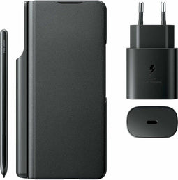 Samsung Galaxy Z Fold3 - Flip Cover met S Pen en 25W Travel Adapter - Zwart