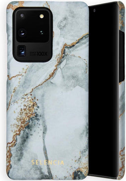 Selencia Hoesje Geschikt voor Samsung Galaxy S20 Ultra Hoesje - Selencia Maya Fashion Backcover - grijs