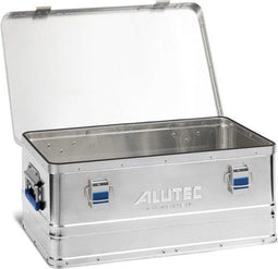 Alutec Aluminium Kist BASIC 40 - Transportkist - Spatwaterdicht - Blauw zilver - 560x370x245mm - ALU10040