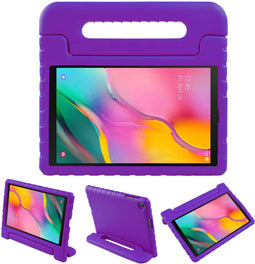 iMoshion Tablet Hoes Kinderen Geschikt voor Samsung Galaxy Tab A 10.1 (2019) - iMoshion Kidsproof Backcover met handvat - Paars