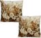 SVJ Droogbloemen Sierkussen - 45x45 cm - Fluweel - Beige - Set van 2