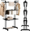 Homra Wasrek Inklapbaar - Zwart - Tot 45m Was - Droogtoren met Wieltjes - Staand Droogrek Inklapbaar - Ruimtebesparend Wasrek - Ecologisch Was Drogen - 77x50x170 CM - Geschikt voor Grote Gezinnen - Was Drogen in 2025